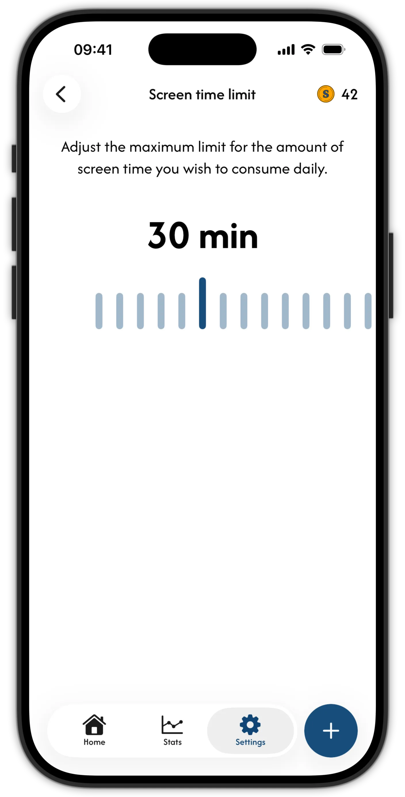 Set your limit screenshot